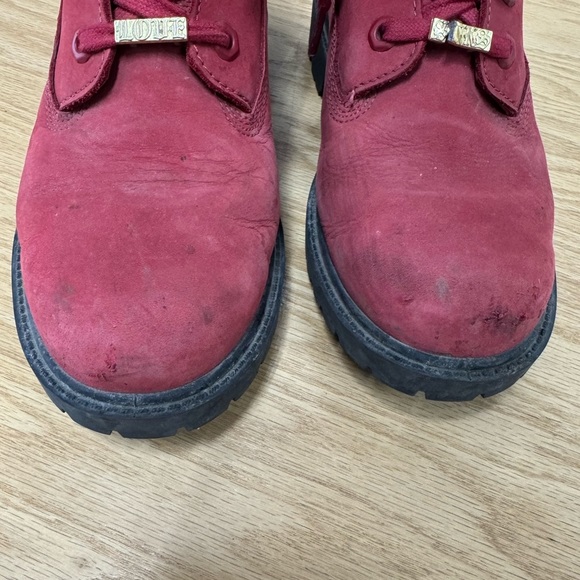 Timberland Red Suede 6" Heritage Boot - Picture 7 of 10